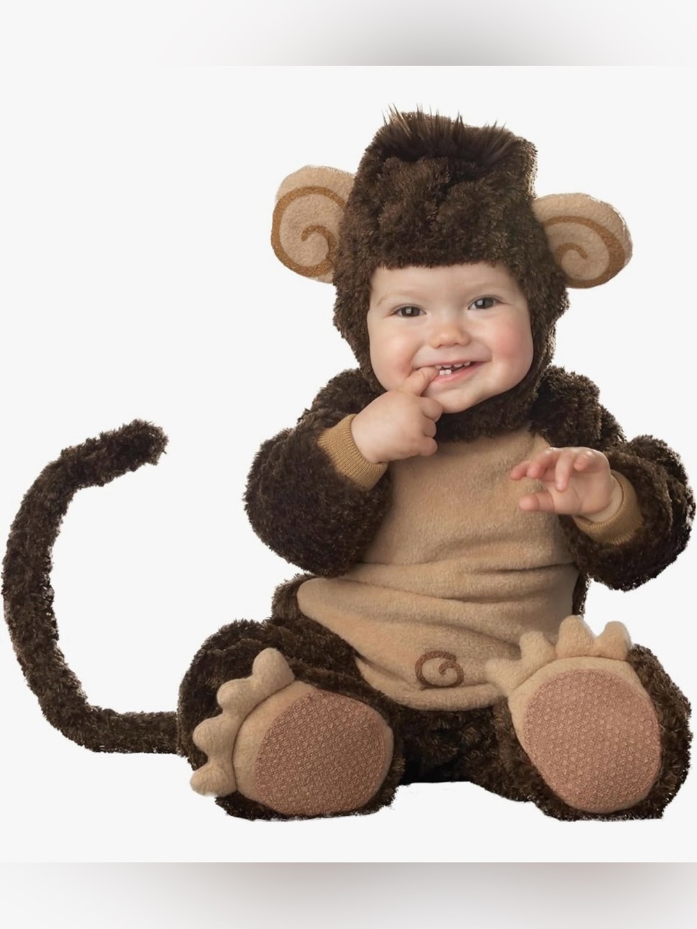 InCharacter Costumes Baby's Lil' Monkey Costume, Brown/Tan large